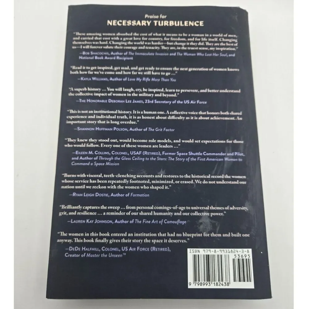 Necessary Turbulence Air Force Academy Women History 9798993182438 Hardcover